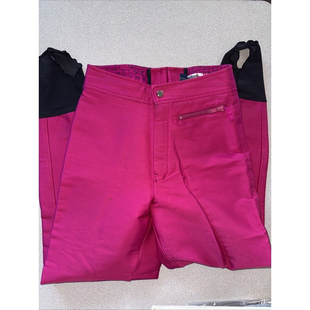 Schoeller Hot Neon Pink Ski Pants Stirrup Retro 80s/90s Size 10